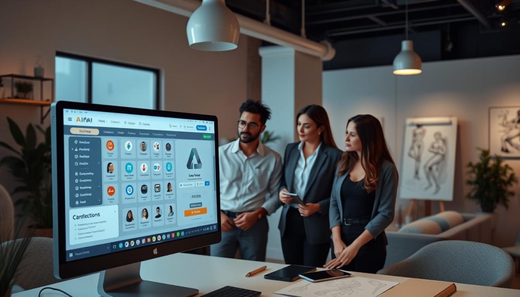 AI porn creation interface