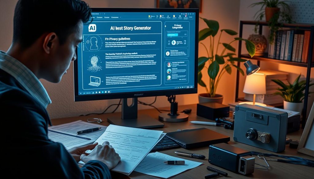 AI porn story generator privacy